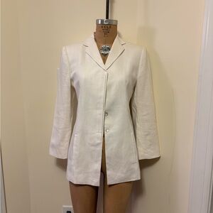 Coldwater Creek Cream Single-Breasted Women's Blazer